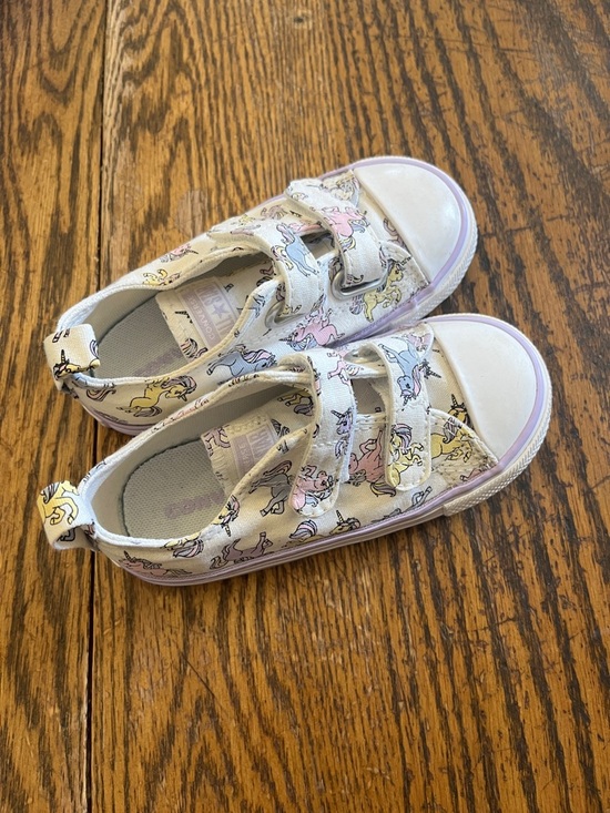 Converse Other - Kids converse Canvas Sneakers with Pastel Unicorn Print - White/Pastel